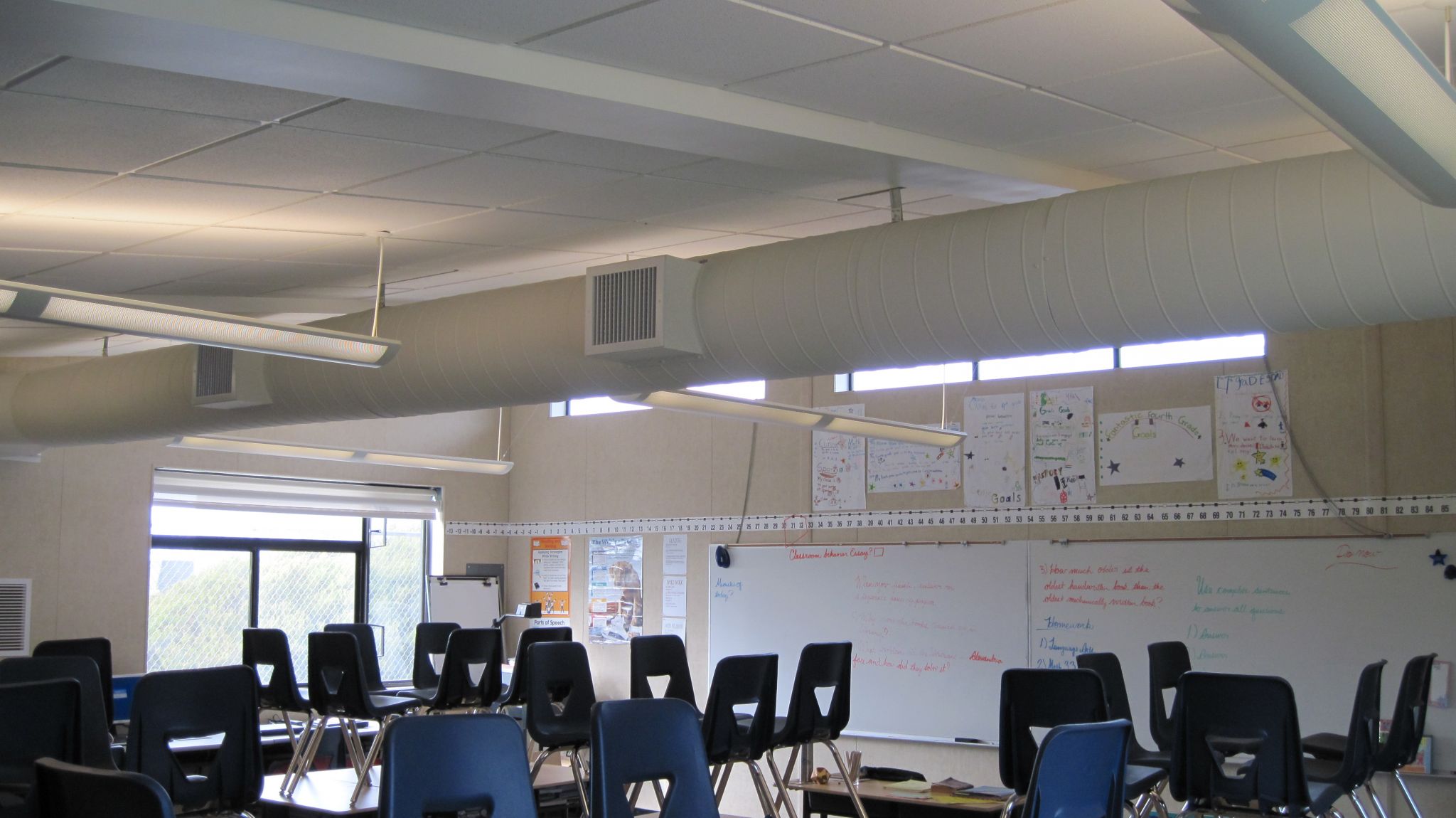 Interior of Sunset Elementary School New Modular Classrooms