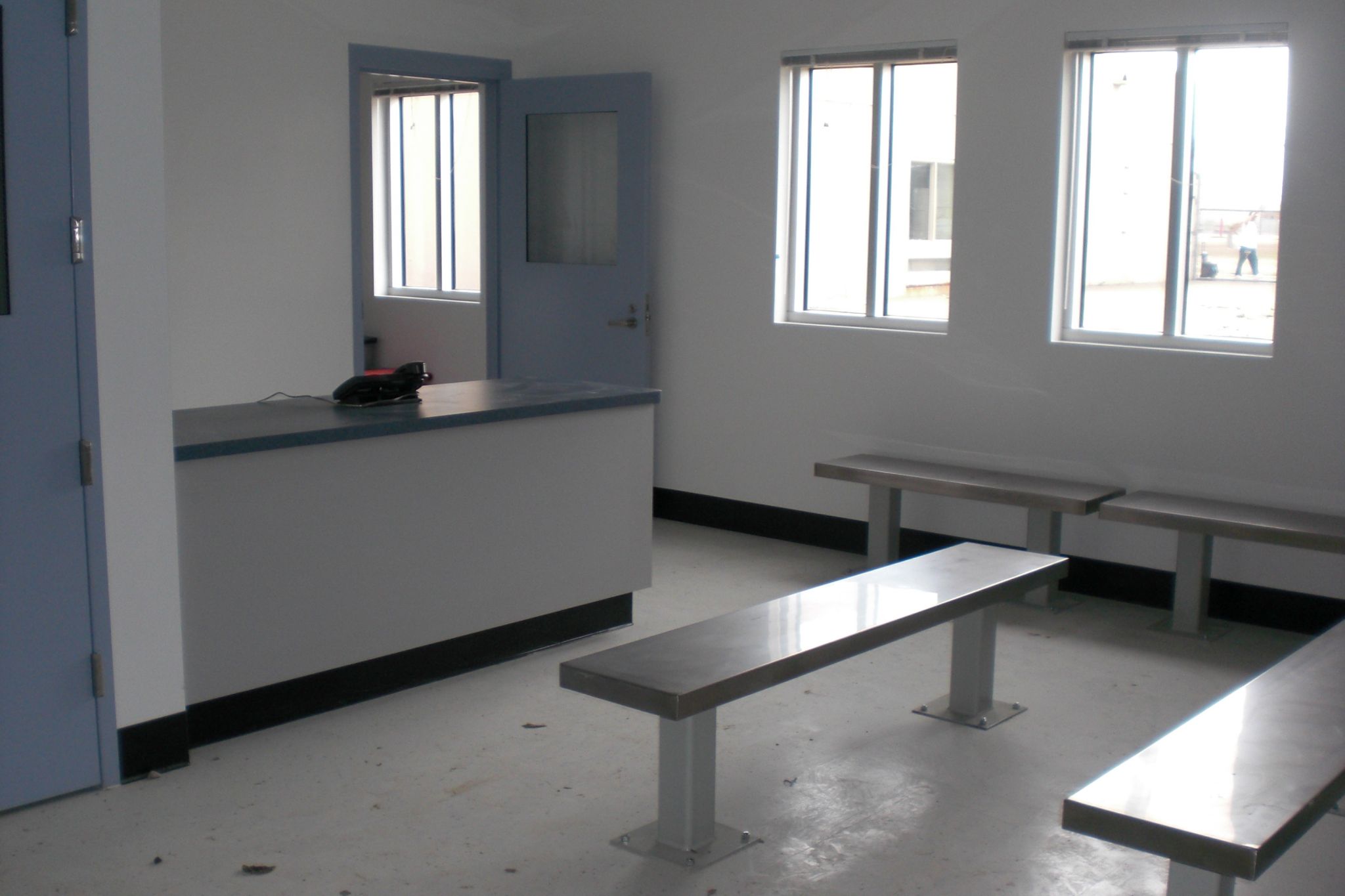 Interior of Avenal State Prison Modular Health Center, Building B