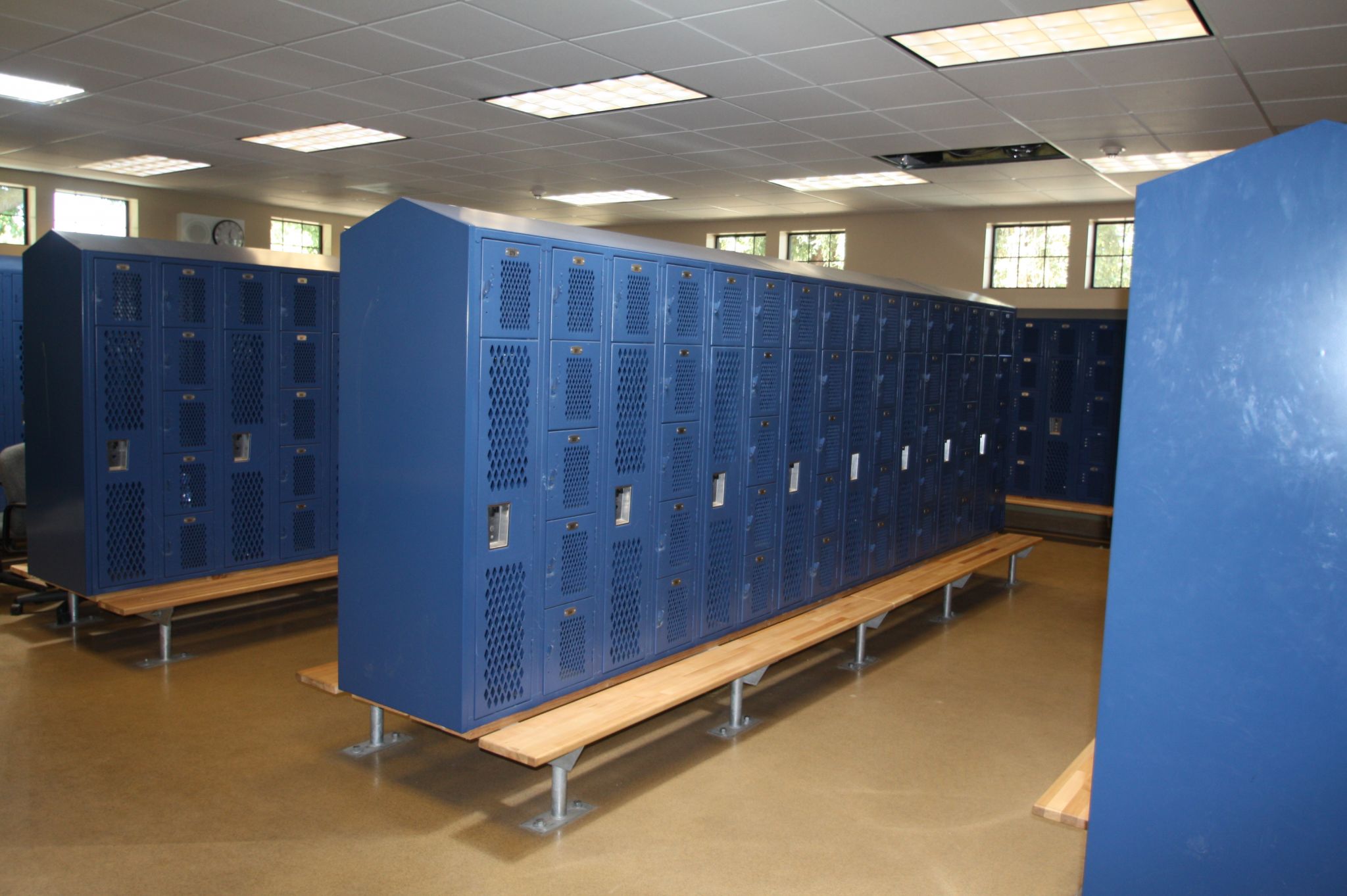 Lockers at Moreland Middle School