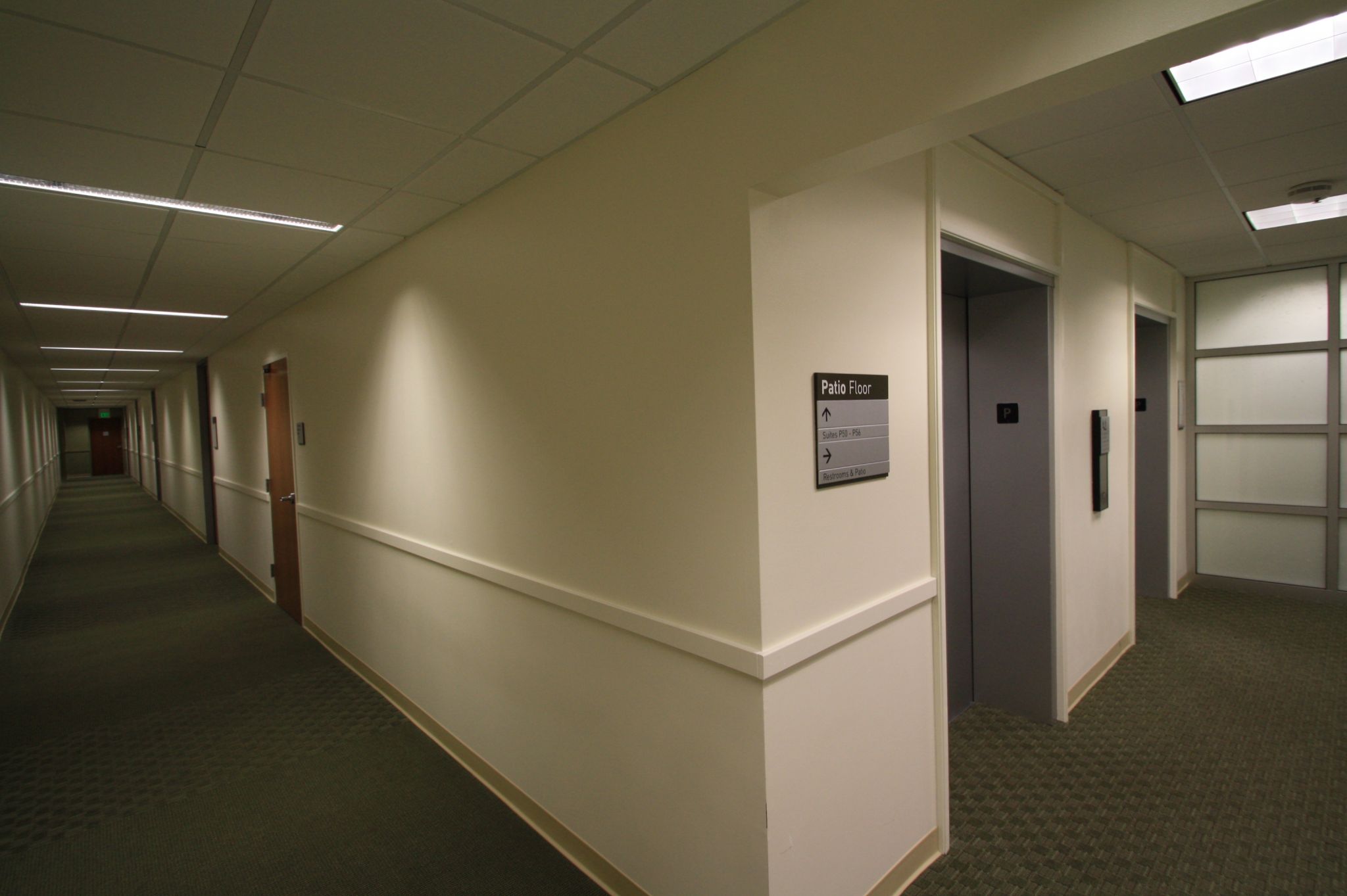 Hallway of Office Building at 1050 Northgate Drive, San Rafael, CA