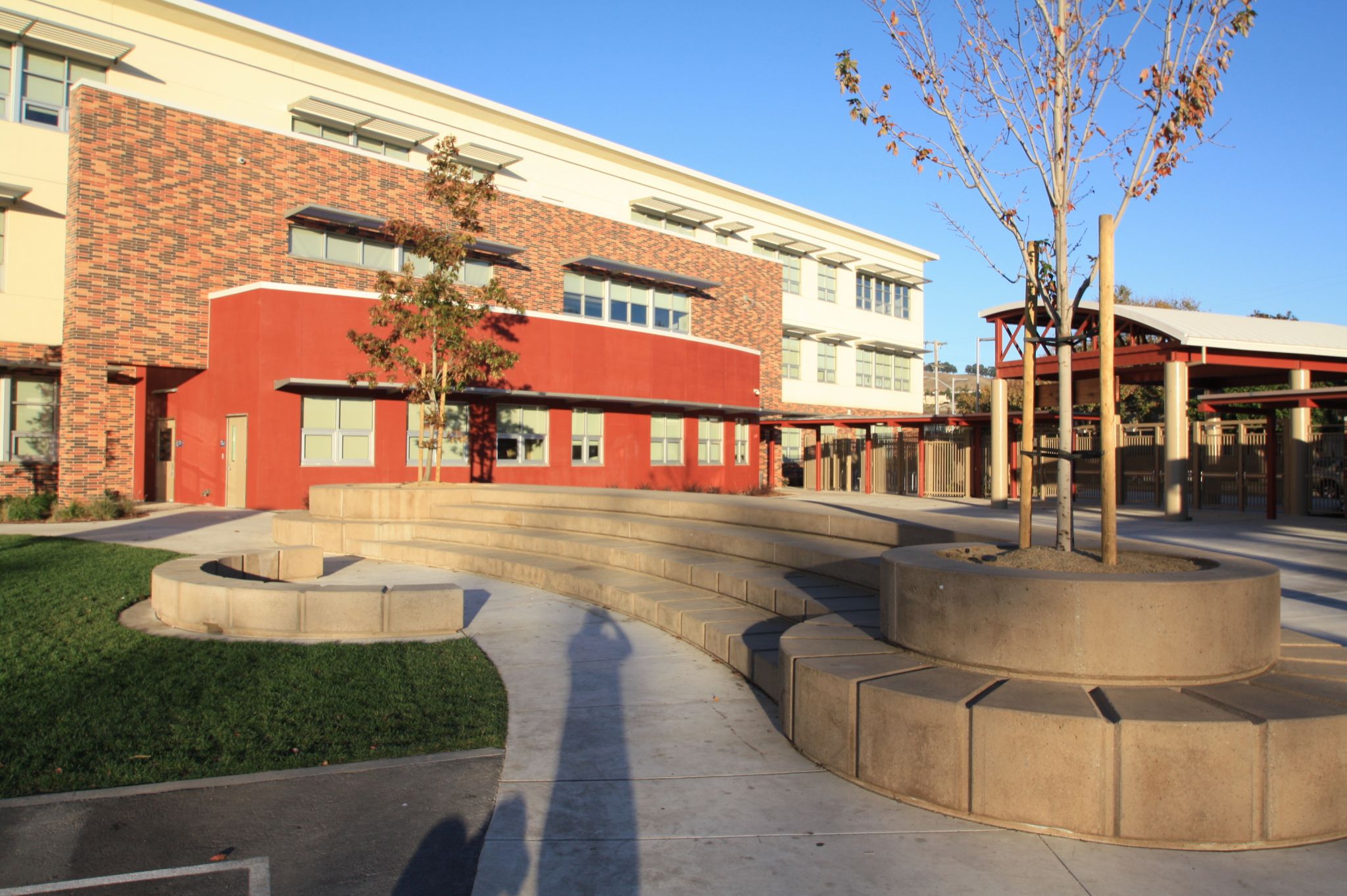 Exterior of Green Building Project at San Leandro 9th Grade School Campus