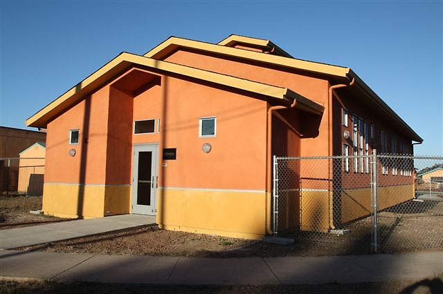 Exterior of Modular Building at Point Arena Library and Cafeteria