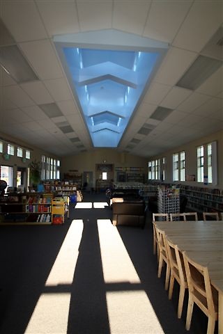 Interior of Point Arena Library