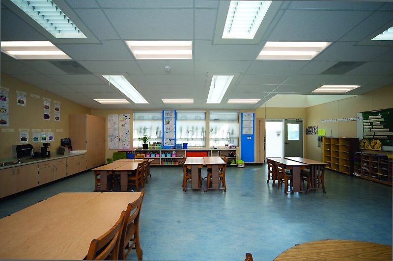 Interior of Modular Building at Lakeshore Elementary School