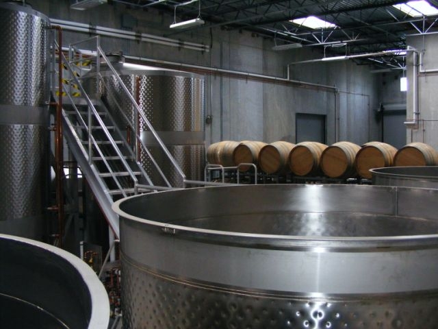 Stainless Steel Wine Barrels at Marcassin Vineyard