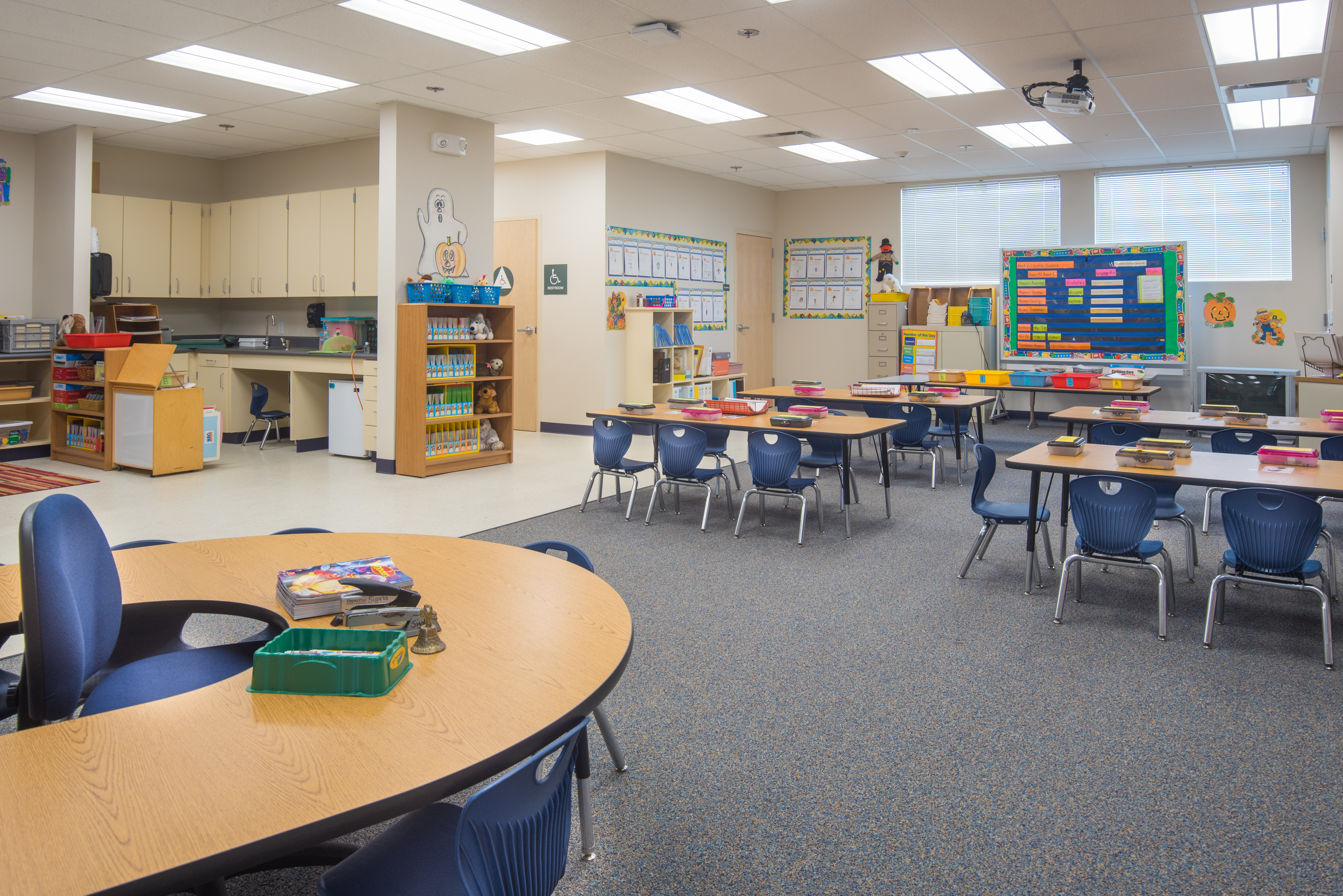 Fremont Elementary School 2-Story Modular Classroom Building Interior