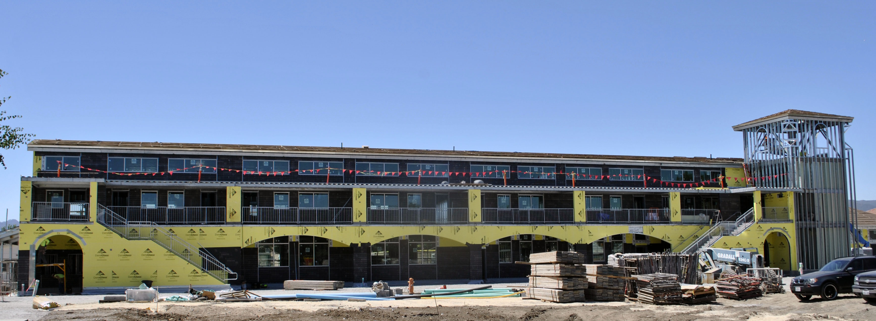 San Benito High School Visual and Performing Arts Building Exterior Under Construction