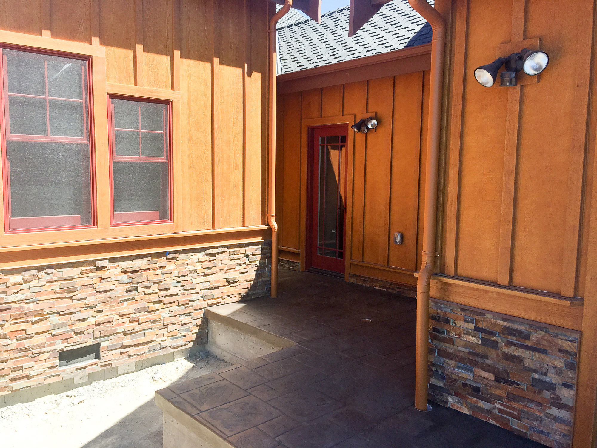 Exterior Entry of Custom Home in Santa Rosa CA