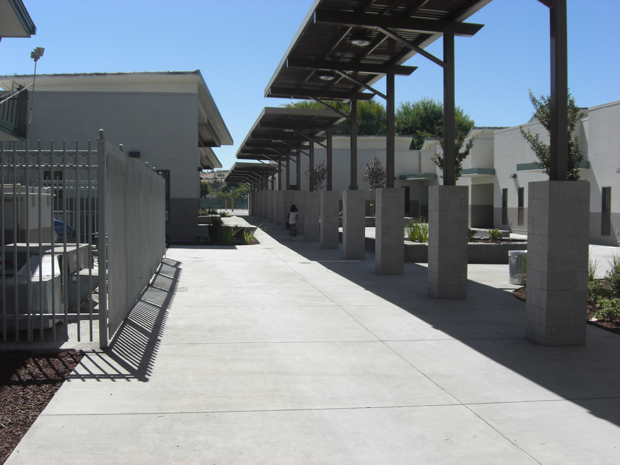 Evergreen Elementary School Walkway
