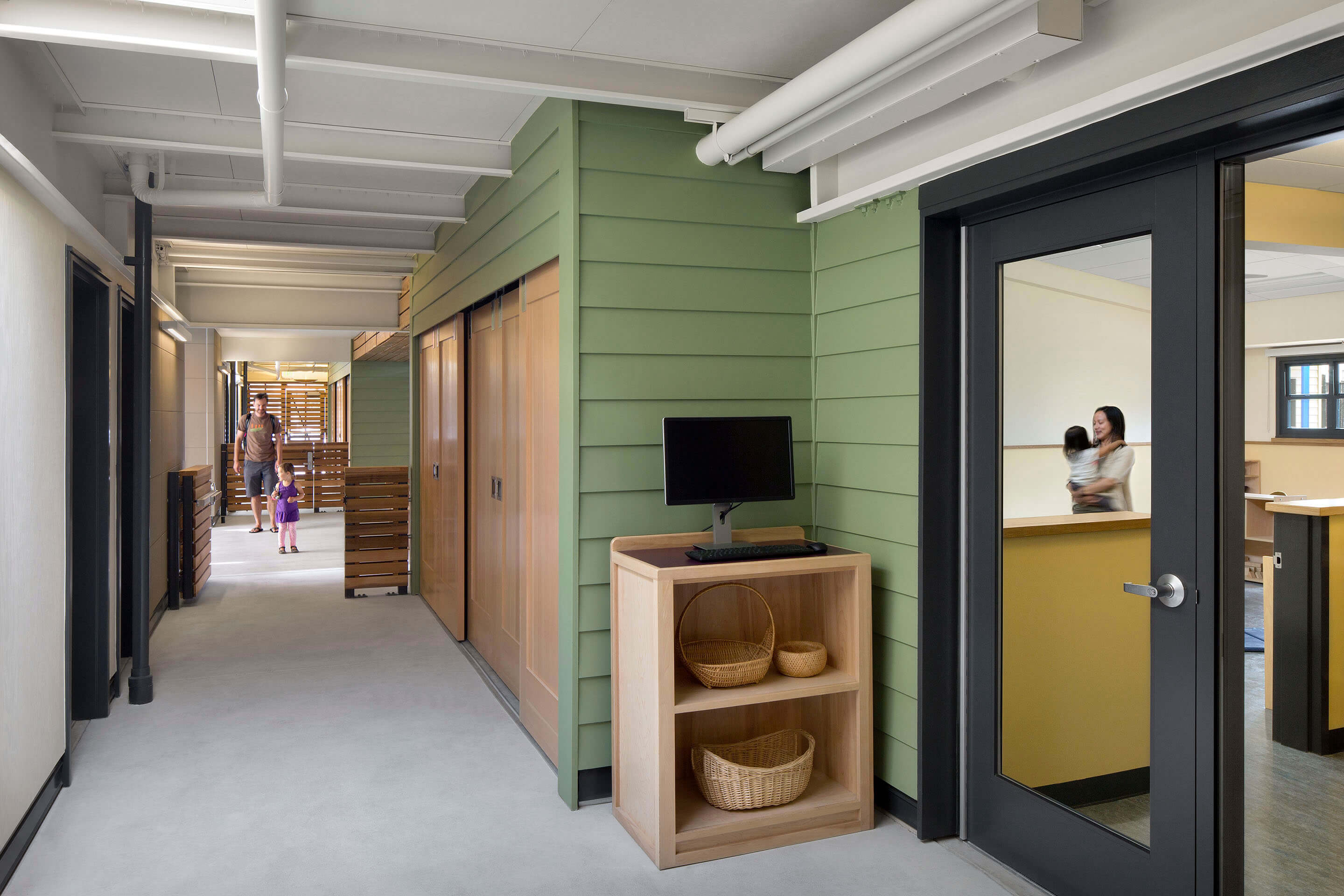 Modular Classroom Building Entry Hallway