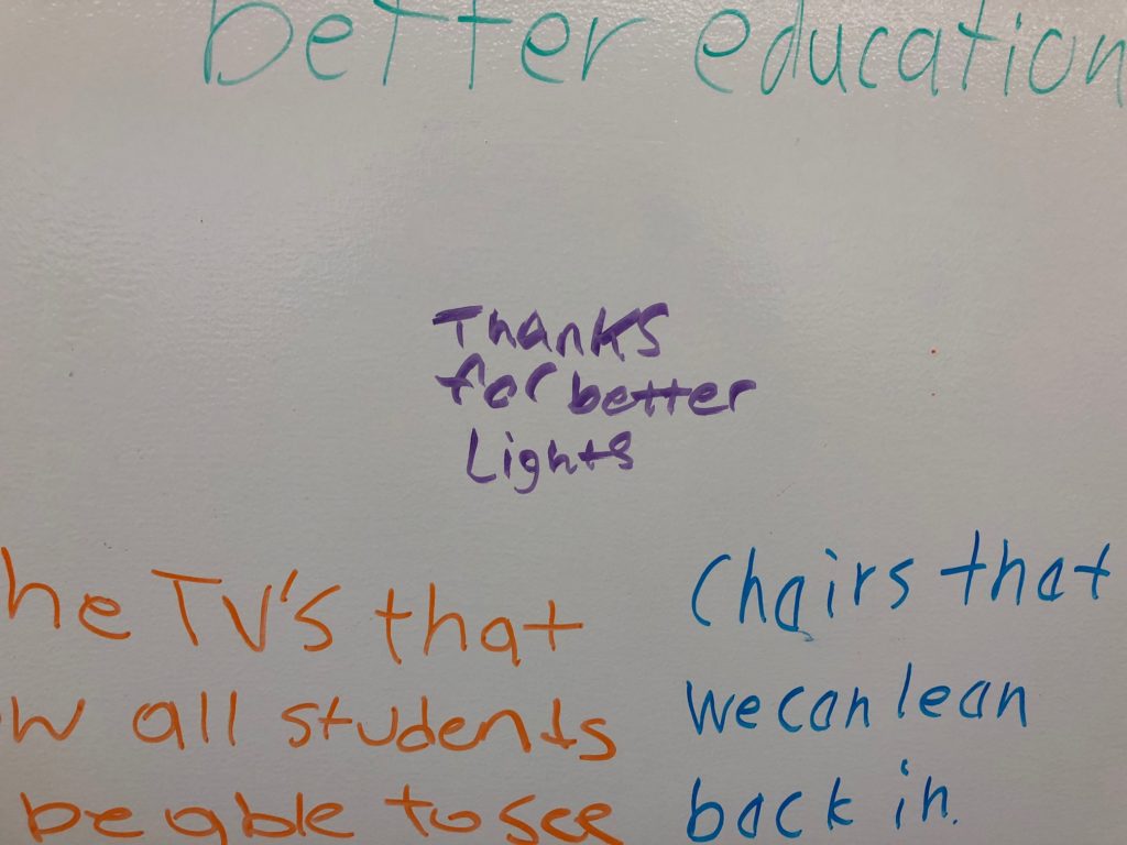 San Benito High School Visual and Performing Arts Building Student Comments