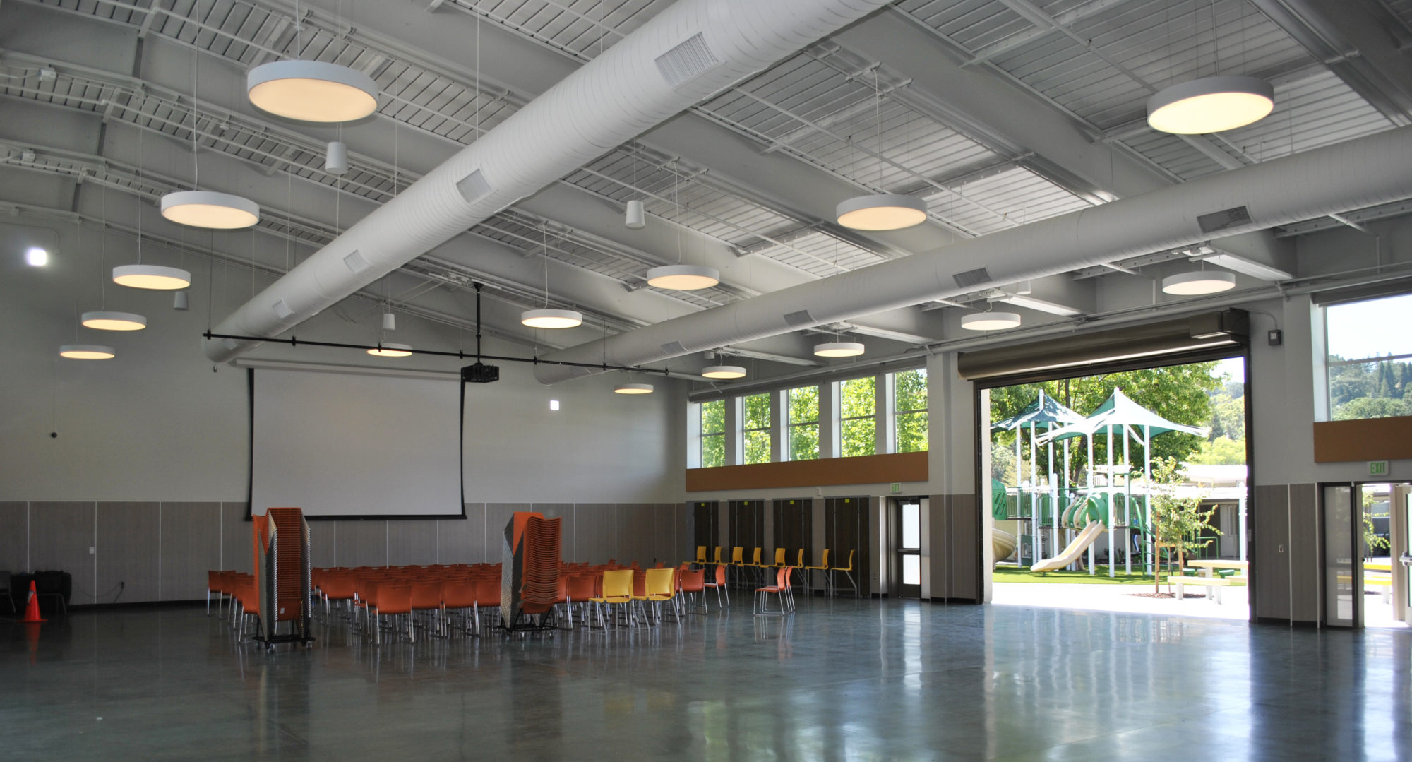 Tice Creek K-8 School Mulitpurpose Building Interior