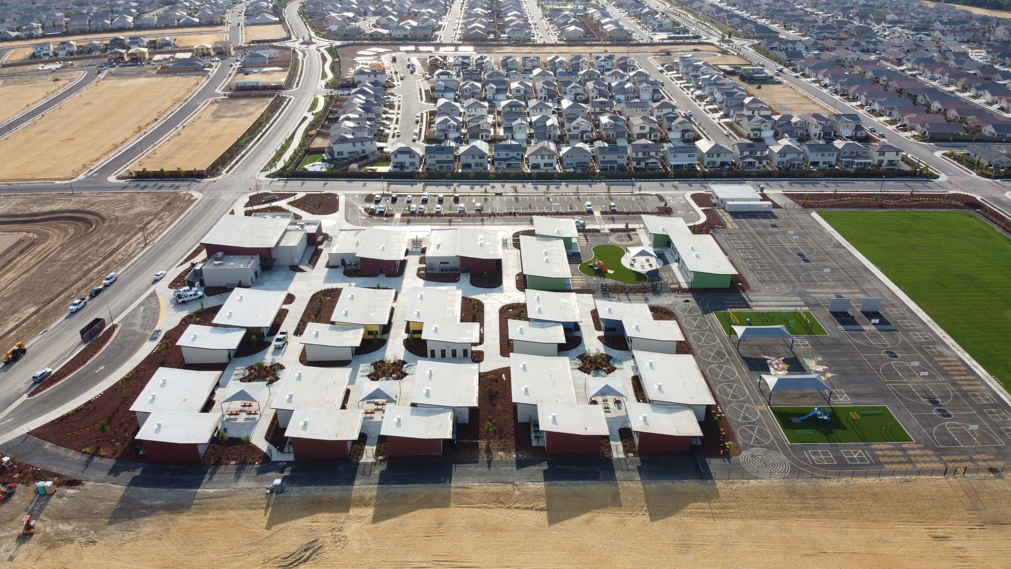 Riego Creek Elementary School Aerial View