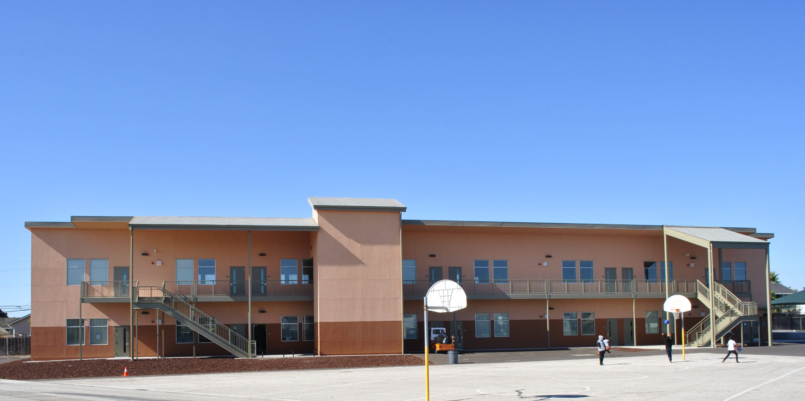 Fremont Elementary School 2-Story Modular Classroom Building Exterior