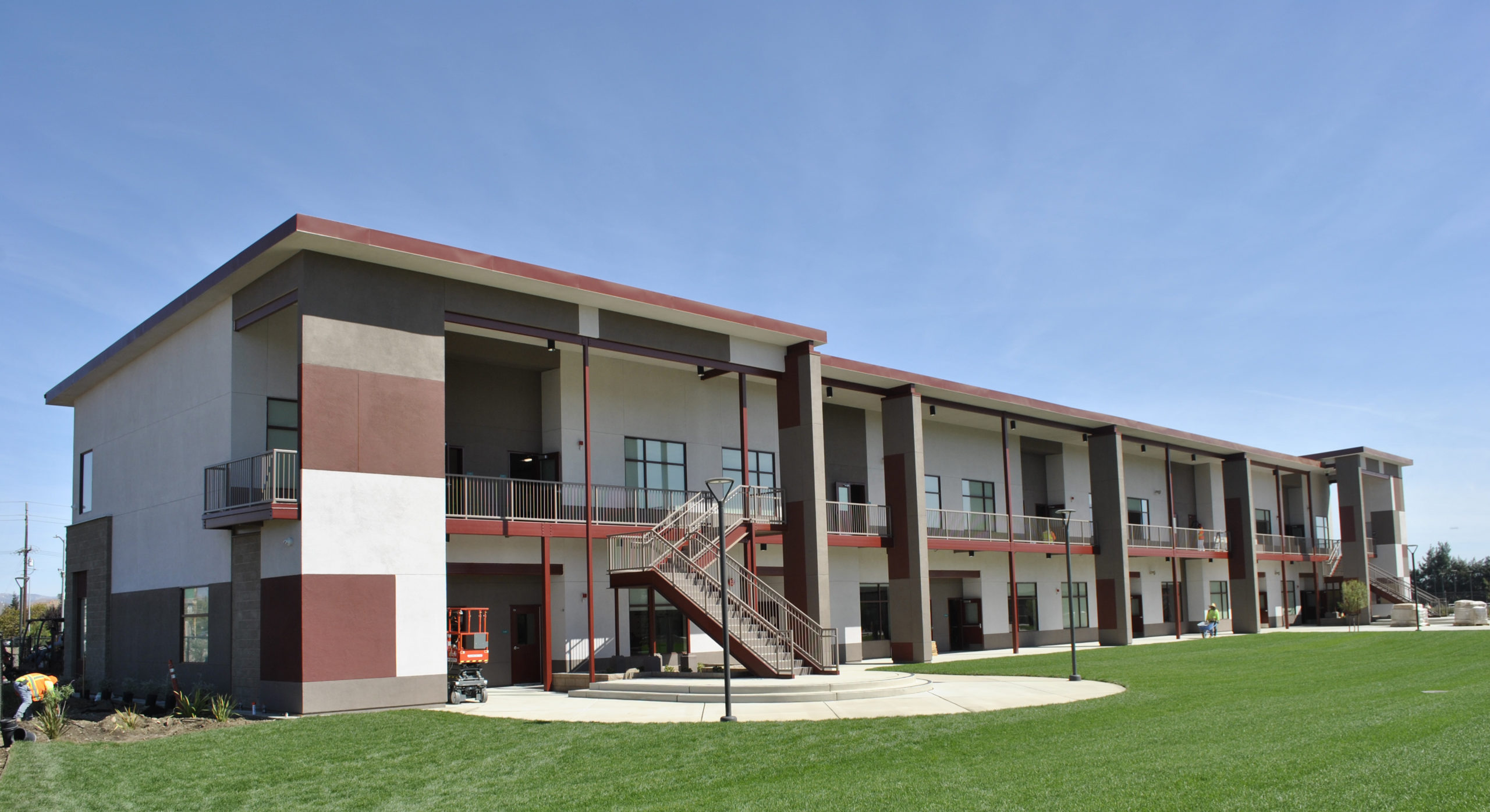 Greenfield High School Modular Classroom Building Exterior