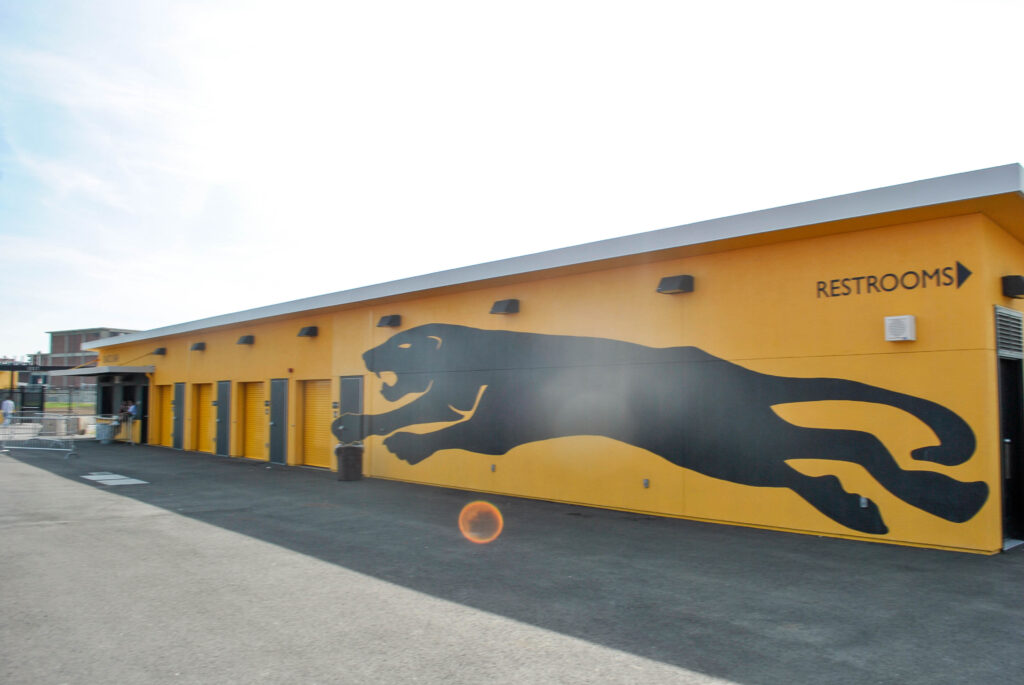 New restroom facilities at Antioch High School's athletic complex.